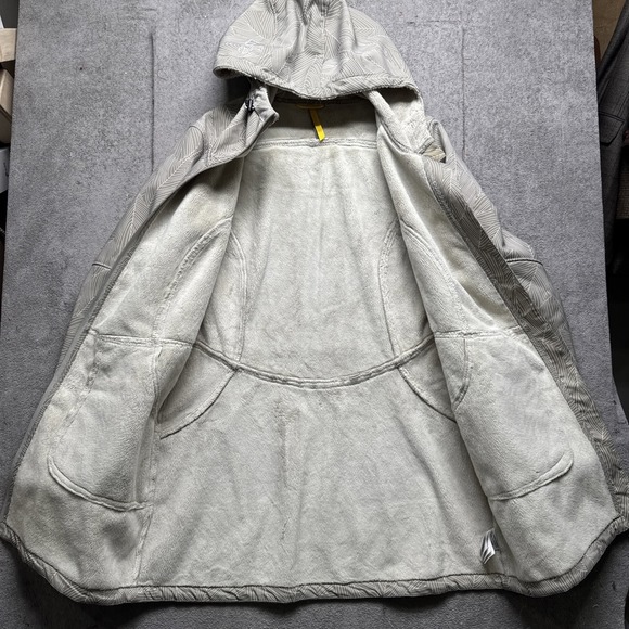 Lole Women's Hooded Longline Fleece Lined Jacket Gray Full Zip Size Large - Picture 6 of 12